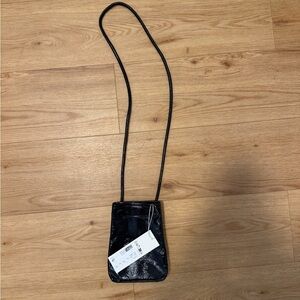 Arket Leather Black Crossbody Bag